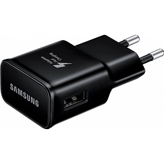 Сетевое зарядное устройство SAMSUNG EP-TA20EBENGRU с функцией быстрой зарядки (без кабеля), чёрный