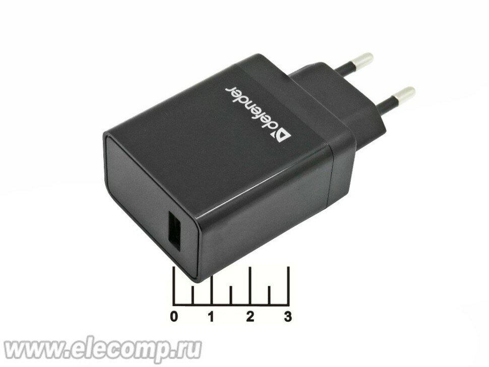 Зарядное устройство сетевое Defender 83573 1USB - фото №1