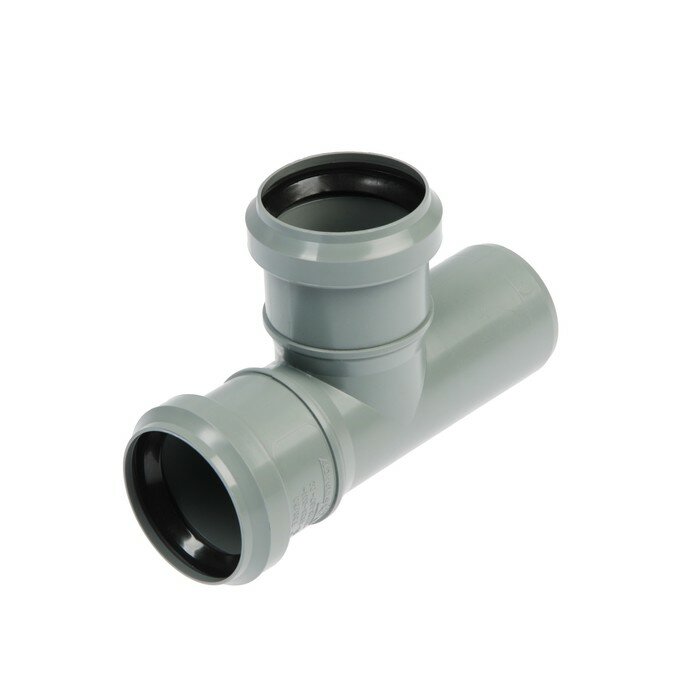 фото Тройник канализационный FLEXTRON, внутренний, d=50 мм, 90°, 3 штуки