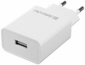 Сетевое зарядное устройство EPA-10, 1 USB, 2.1 А, белое