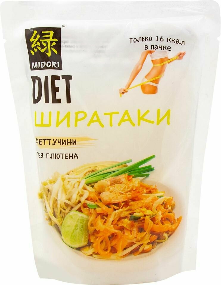 Лапша Midori Diet Ширатаки Феттуччине 200г