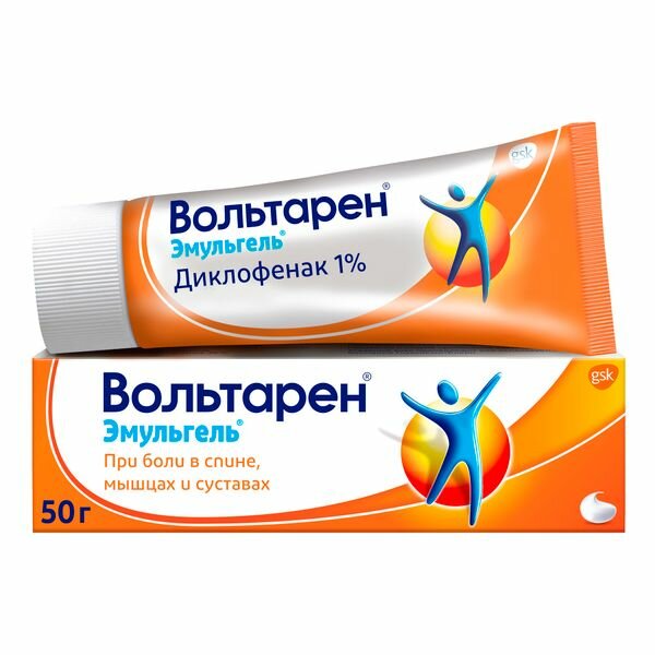 Вольтарен Эмульгель гель д/нар. прим. 1% 50г