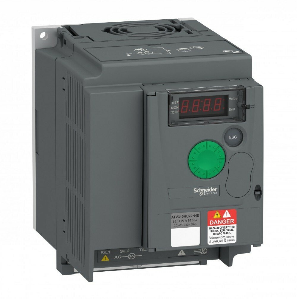 Преобразователь частоты ATV310 2.2кВт 380В 3ф Schneider Electric ATV310HU22N4E 1шт