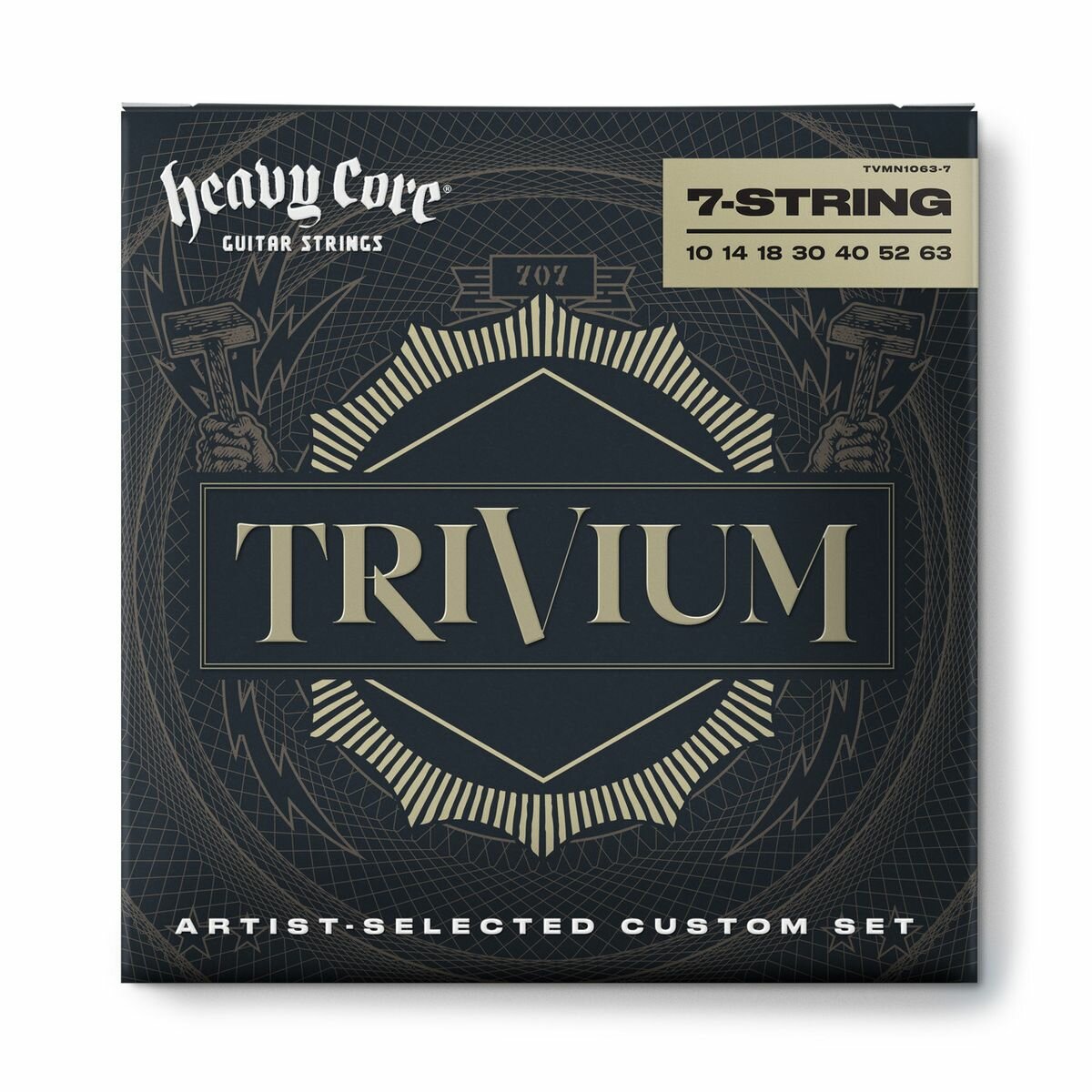 Dunlop TVMN10637 Trivium струны для 7-струнной электрогитары Heavy Core 10-63