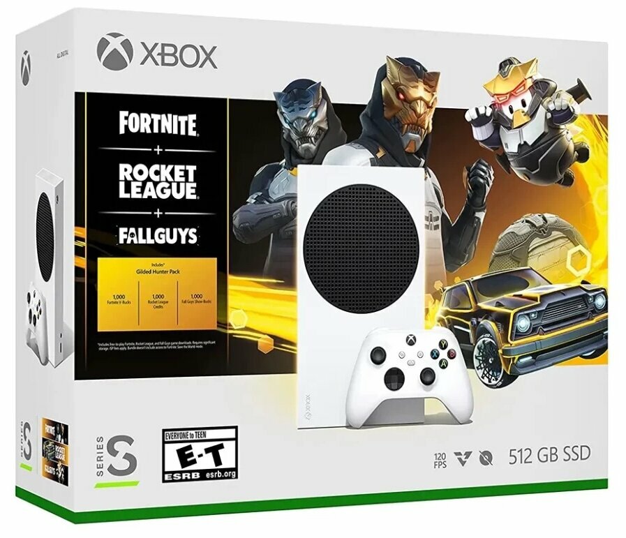   Microsoft Xbox Series S 512  SSD, Fortnite, Rocket League, Fallguys, /