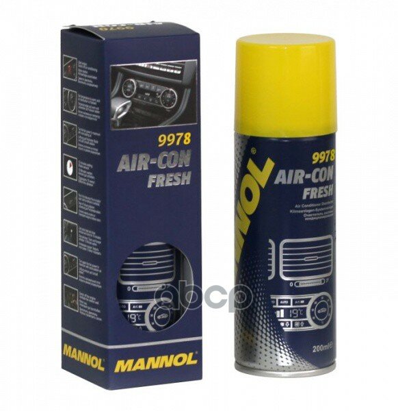 9978 Mannol Air-Con Fresh 200 Мл. Очиститель Системы Кондиционирования / Air-Con Fresh (200Мл.) MANNOL арт. 2149
