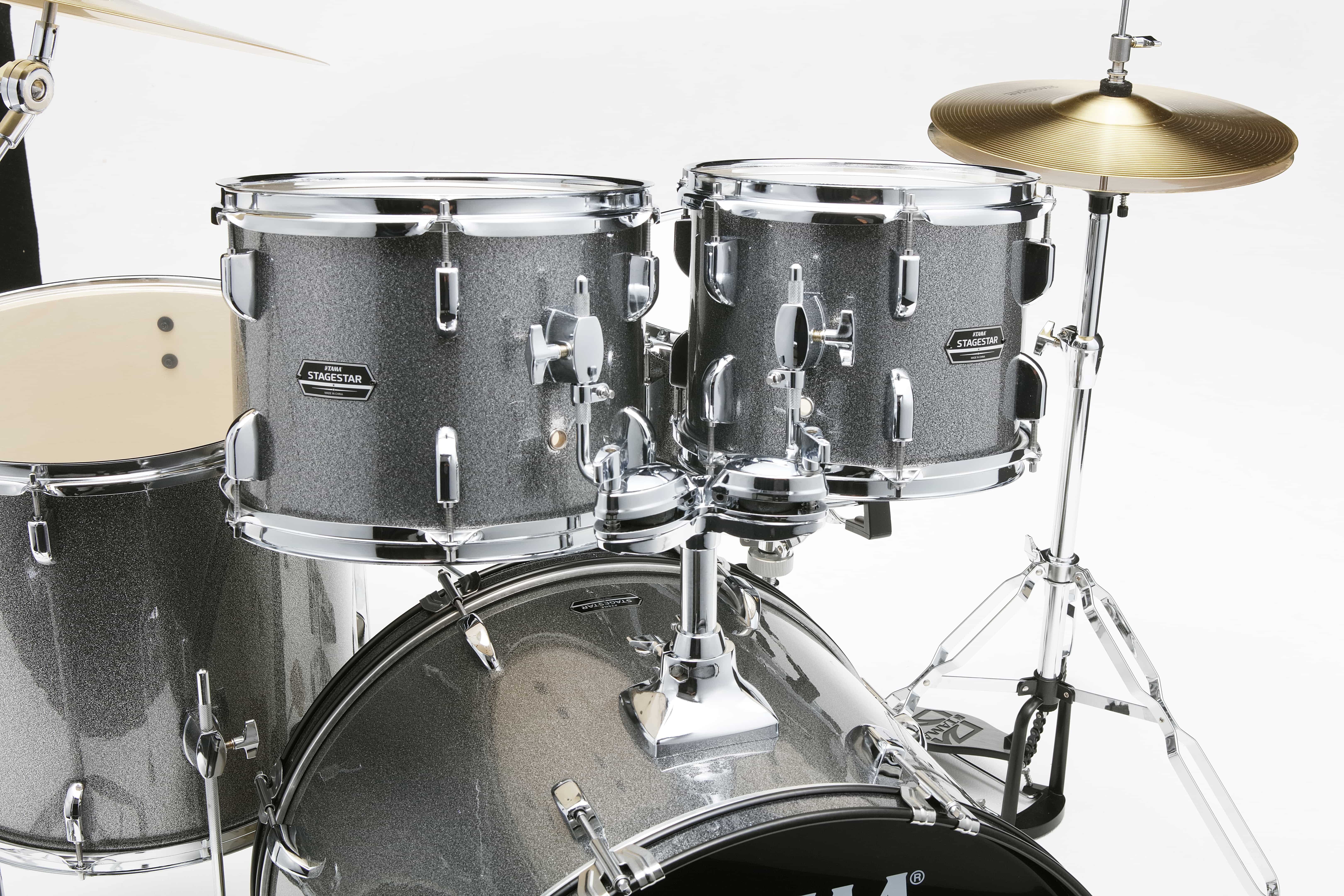 TAMA ST52H6C-CSS STAGESTAR ударная установка из 5-ти барабанов со стойками и тарелками, цвет искрящийся космический серый.