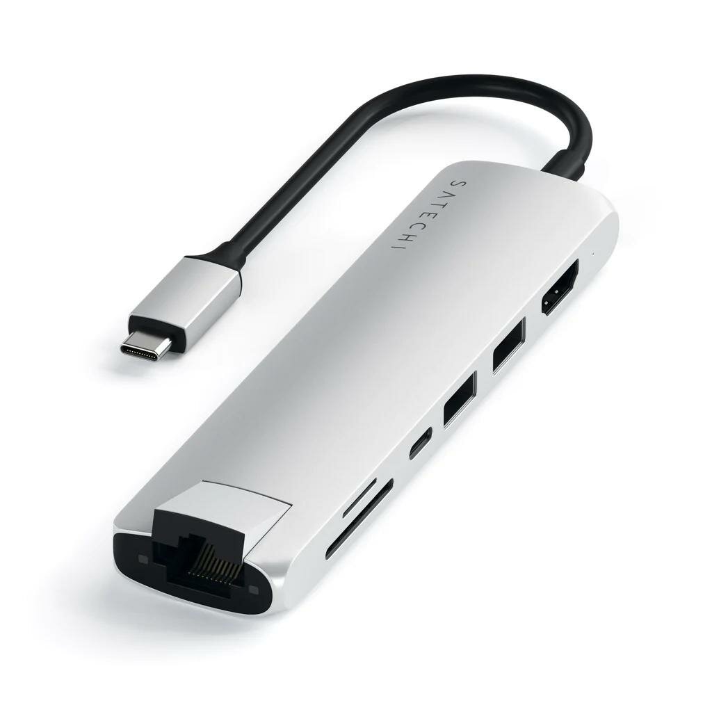 Satechi multi-port adapter silver