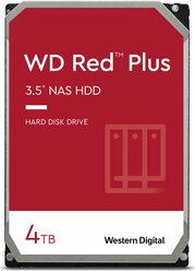 Жесткий диск 4TB Western Digital Red Plus WD40EFPX, 3.5", 5400 RPM, 128MB SATA-III NAS Edition (замена WD40EFZX)