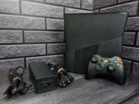 Игровая приставка Microsoft Xbox 360 S 250 ГБ HDD, без игр, черный