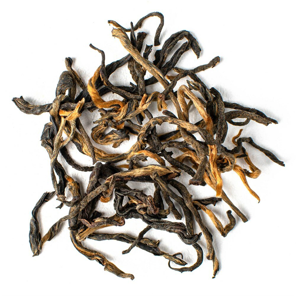 Чёрный (китайский красный) чай "Дянь Хун Мао Фэн Премиум" (ворсистые пики) 50 гр - фотография № 1