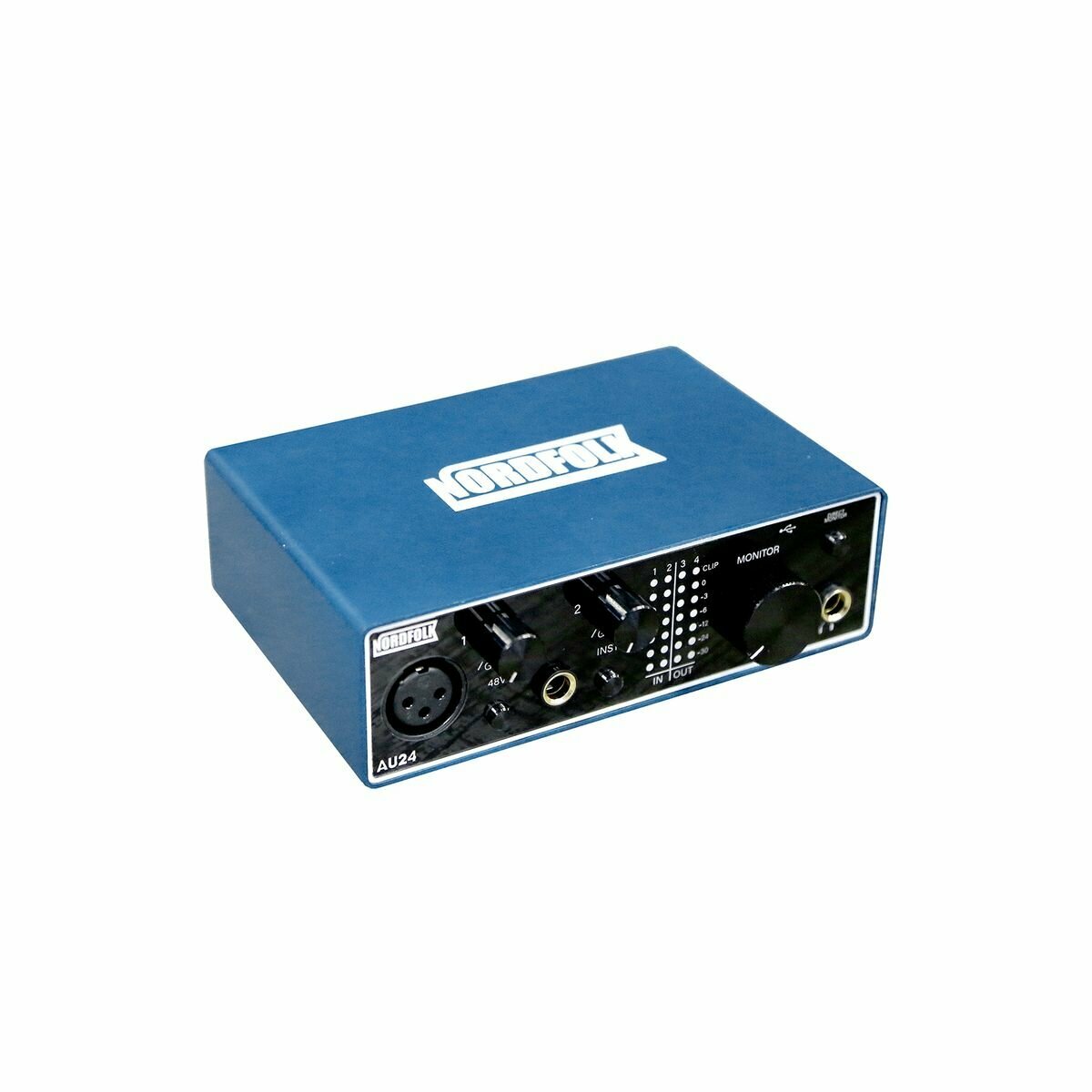 NordFolk AU24 аудиоинтерфейс USB 1 микр 1 лин вход USB Type C 24bit/192kHz