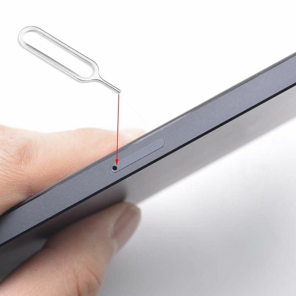 Металлическая скрепка для iPhone/ iPad/ Xiaomi для извлечения сим-карты из лотка (4 Штуки) - фотография № 7