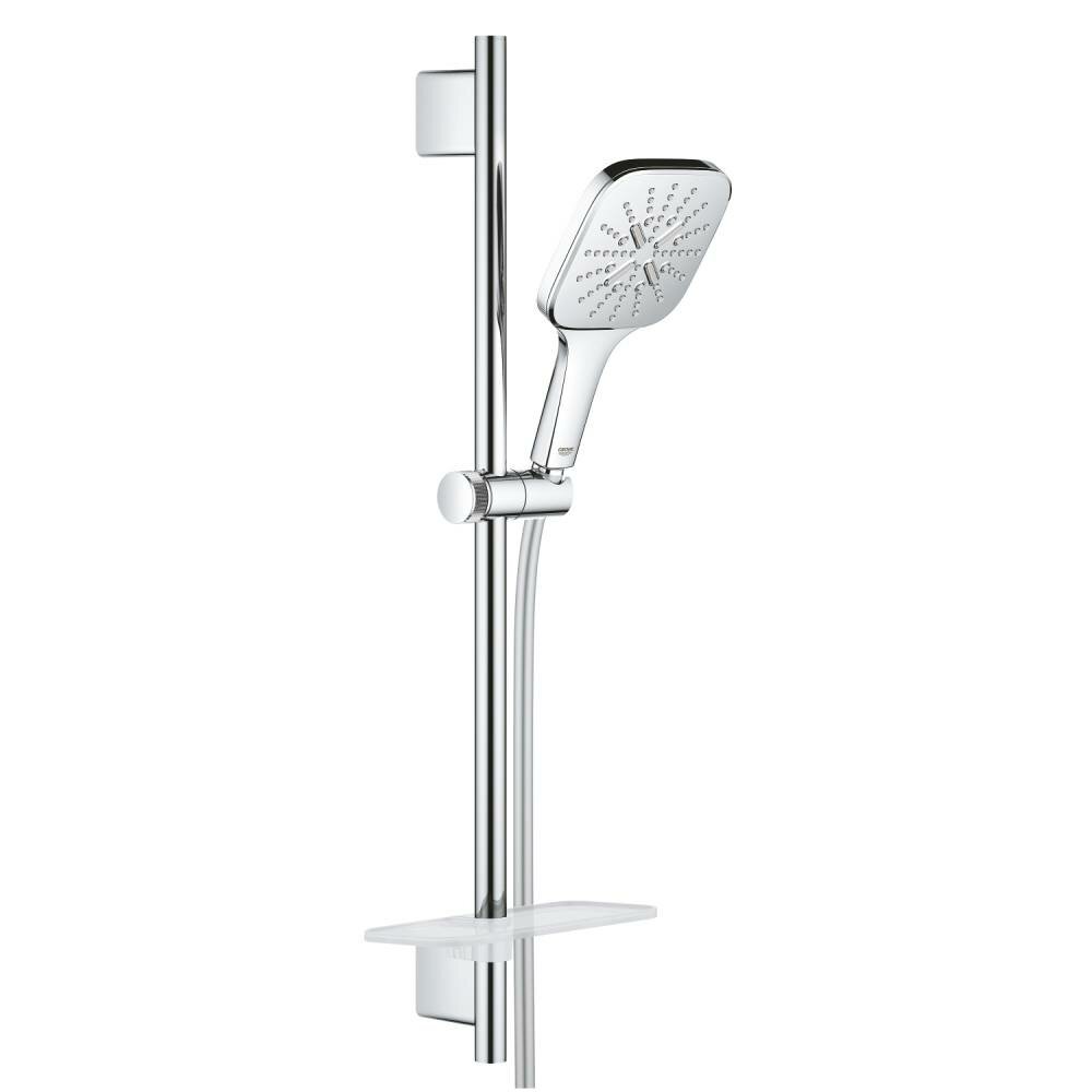 Душевой гарнитур Grohe Rainshower SmartActive 130 Cube, арт. 26583000, 3 режима, с полочкой, штанга 60 см