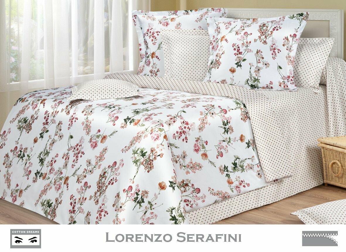 Постельное белье Cotton Dreams Lorenzo Serafini 1,5-спальный, наволочки 70x70 - фотография № 1