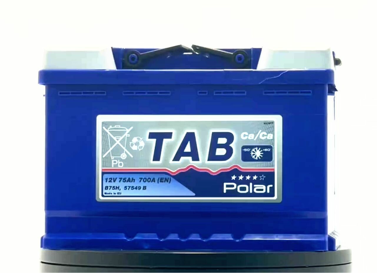 Автомобильный аккумулятор TAB Polar Blue B75H (121075) 278х175х190