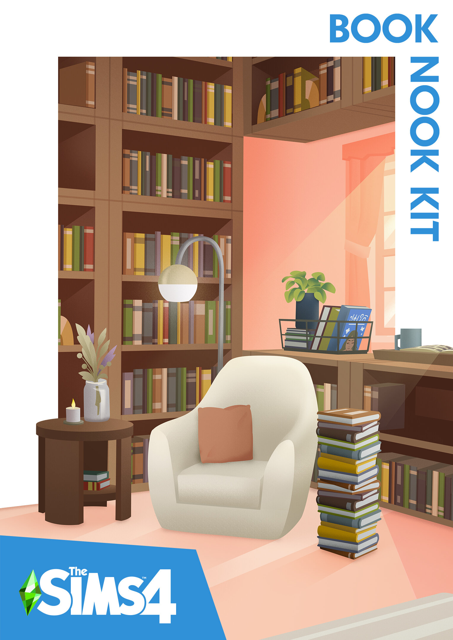 Игра The Sims 4: Книжный уголок - Комплект для PC/Mac дополнение активация EA Origin на русском языке электронный ключ