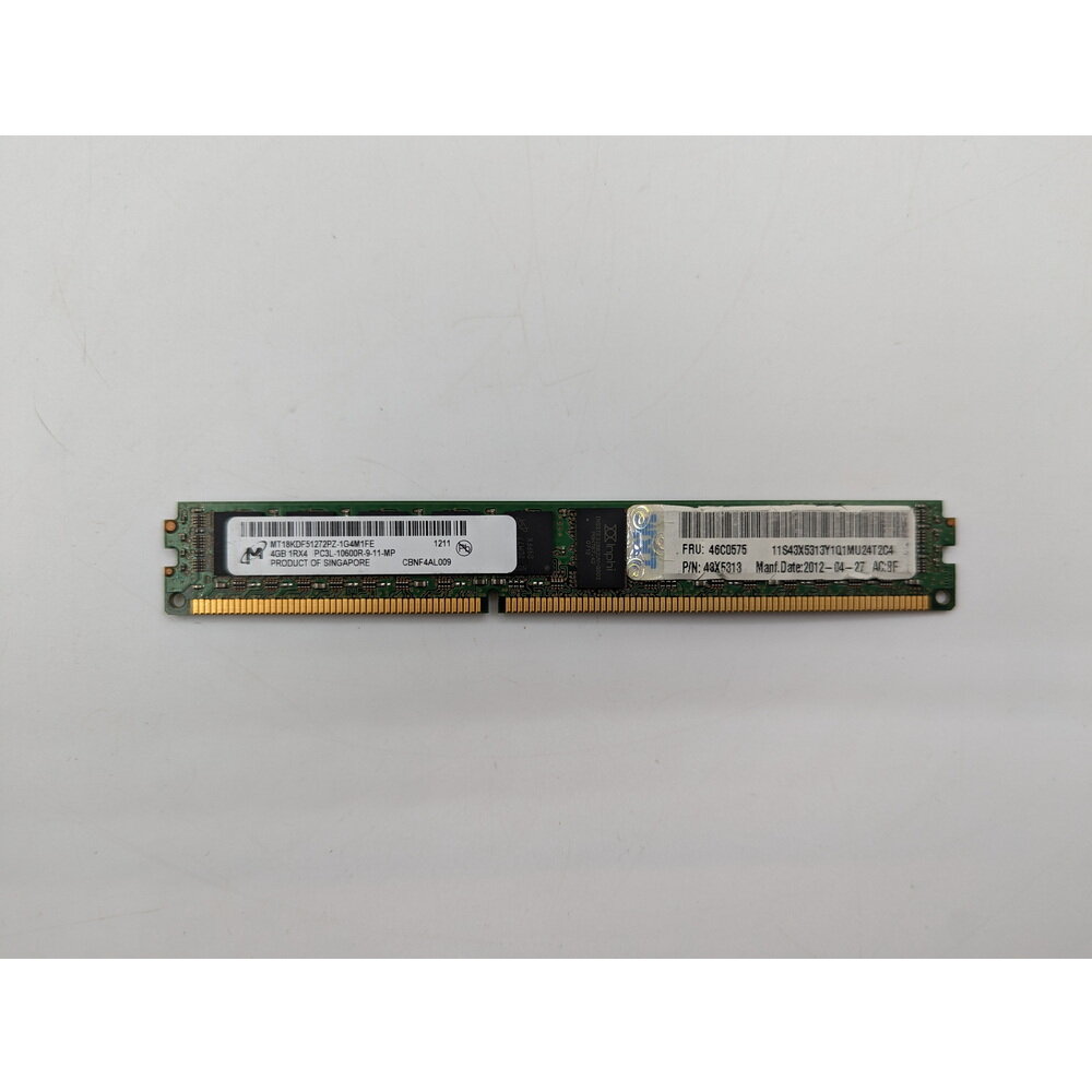 Модуль памяти MT18KDF51272PZ-1G4M1FE, 46C0575, 43X5313, DDR3L, 4 Гб для серверов ОЕМ