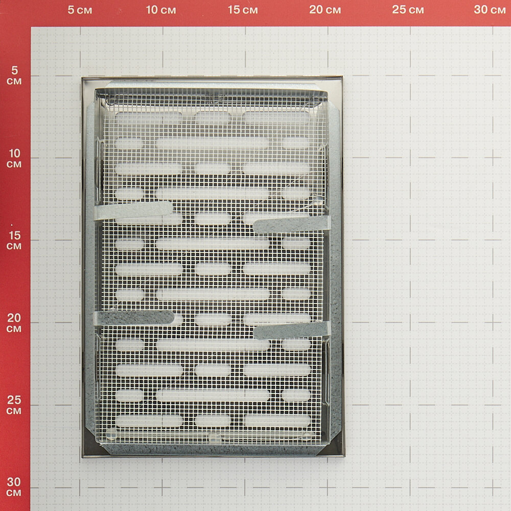 Решетка вентиляционная нержавеющая сталь AWENTA MN3N 140х210 мм с сеткой - фотография № 4