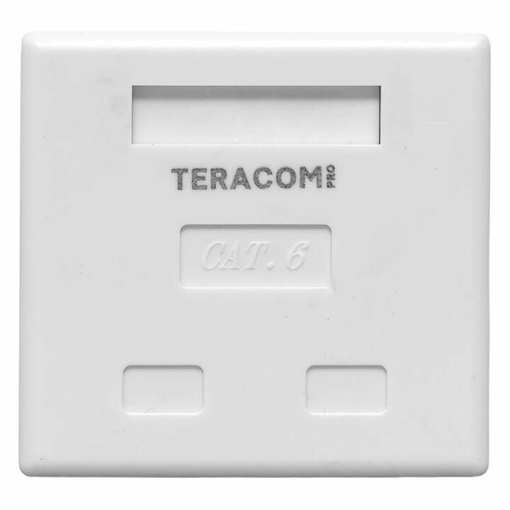 Розетка настенная TERACOM PRO кат.6 неэкранированная 2 порта RJ-45 Dual IDC бел. EKF TRP-WBOX-2RJ45-6UTP-WH - фотография № 6