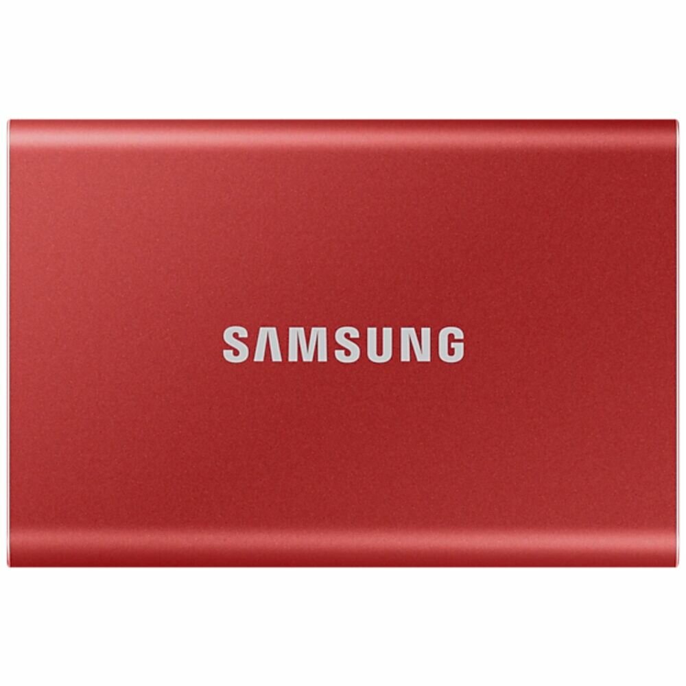 Внешний SSD-накопитель 2Tb Samsung T7 MU-PC2T0R/WW (SSD) USB 3.2 Type C Красный