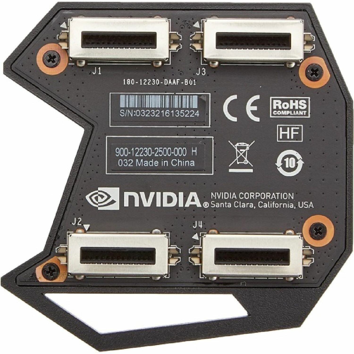 Аксессуар Nvidia GEFORCE GTX SLI HB BRIDGE 2-SLOT (900-12230-2500-000) RTL {40}