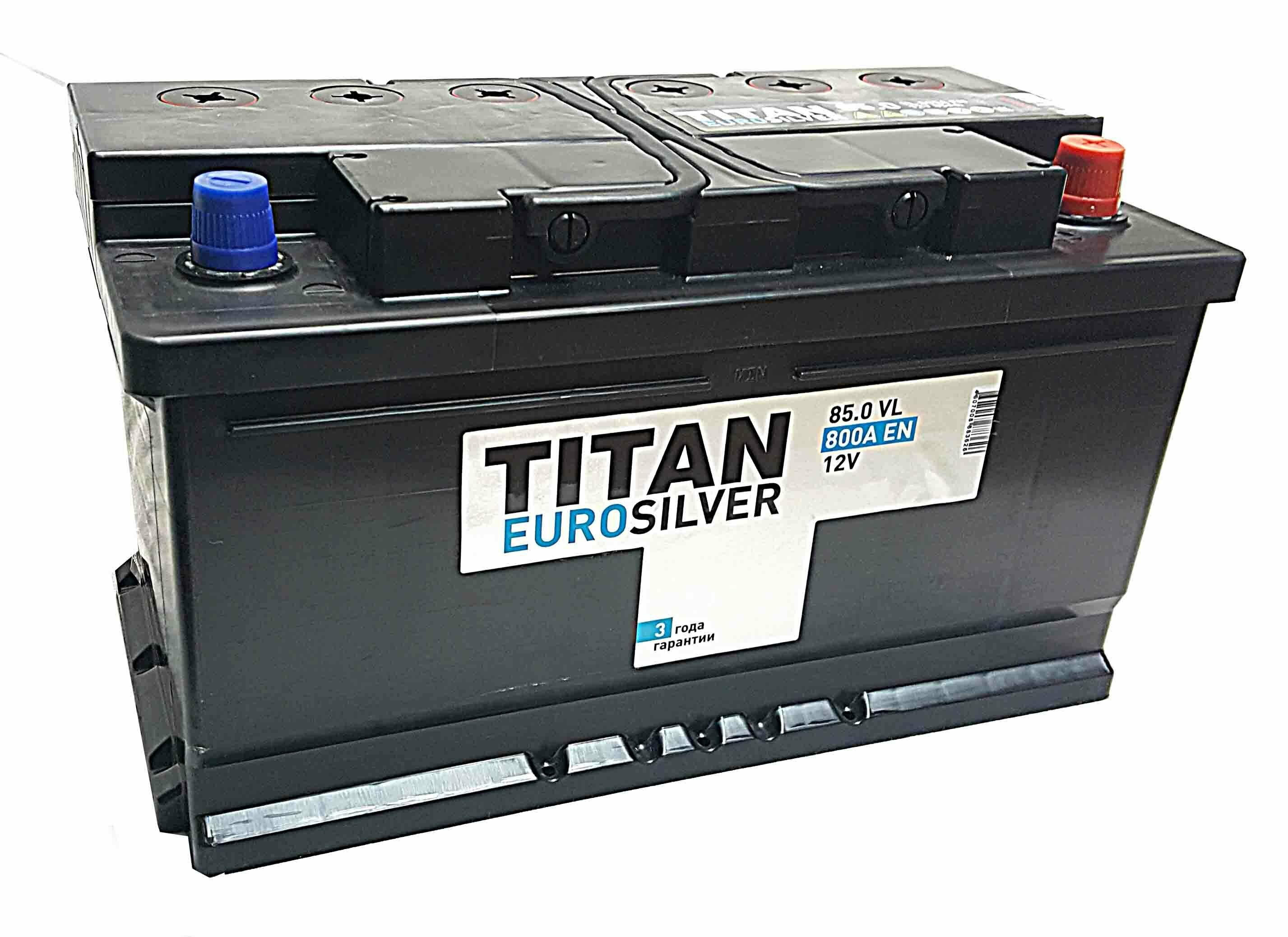 Аккумулятор TITAN EUROSILVER 6CT-85.0