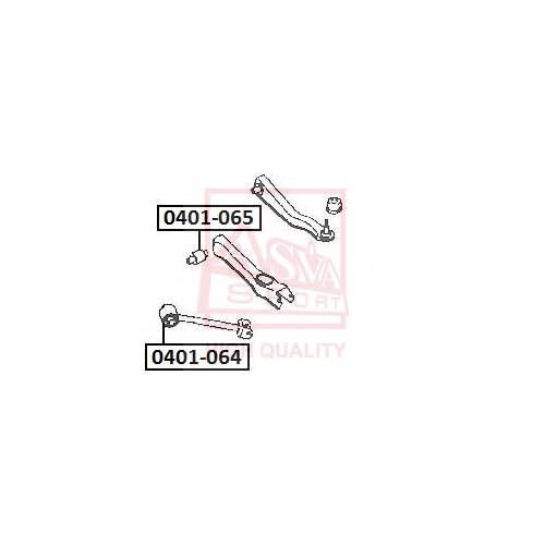 Подвеска, рычаг независимой подвески колеса, ASVA 0401-065 (1 шт.)