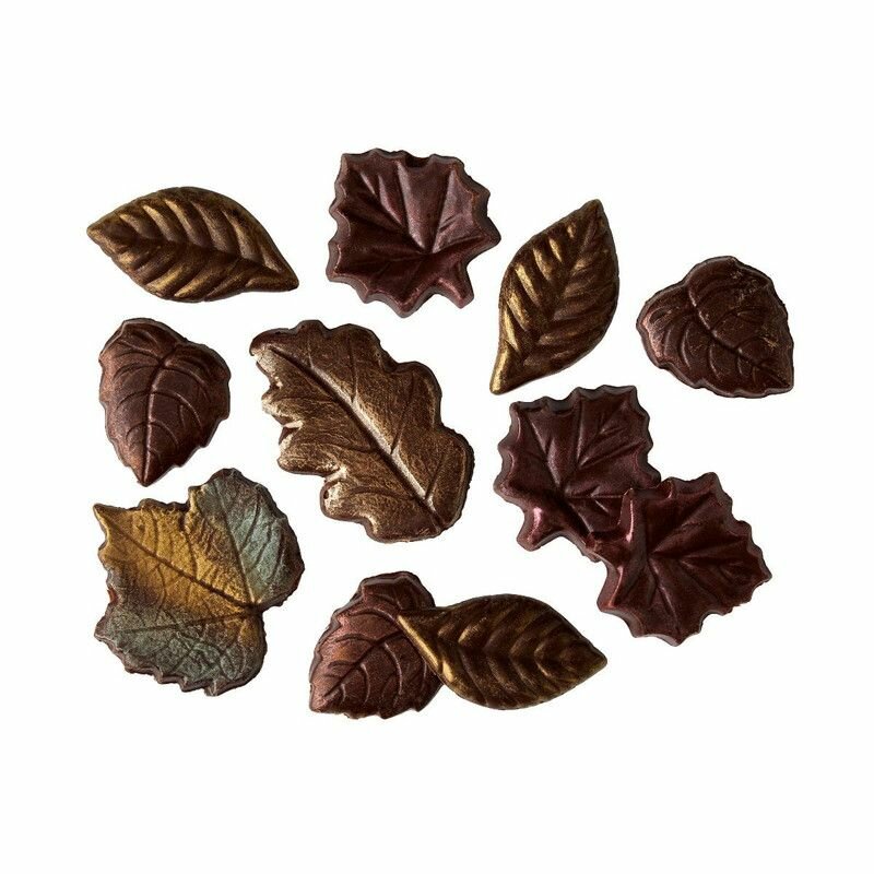 Фигурный молочный и темный шоколад в виде листьев Fortnum&Mason Winter Chocolate Leaves (2 x 115 гр) - фотография № 4