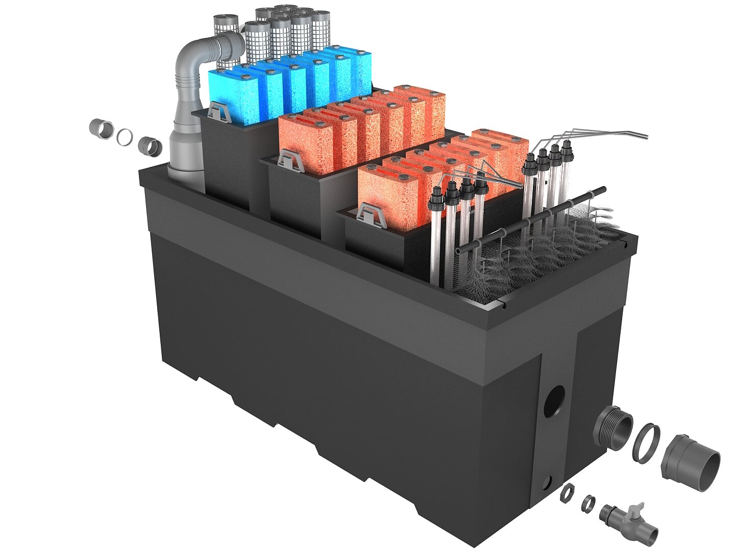 Фильтр для пруда и водоема до 250м3 Pondtech Bio-Filter 160 - фотография № 2