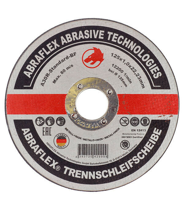 фото Круг отрезной по металлу Abraflex 125х22х1 мм