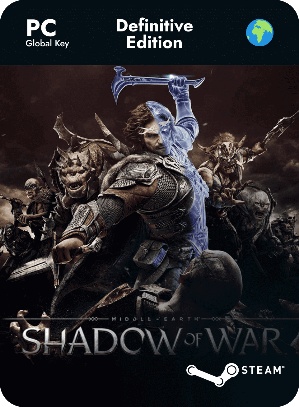 Игра Middle-earth: Shadow of War Definitive Edition для PC активация Steam электронный ключ