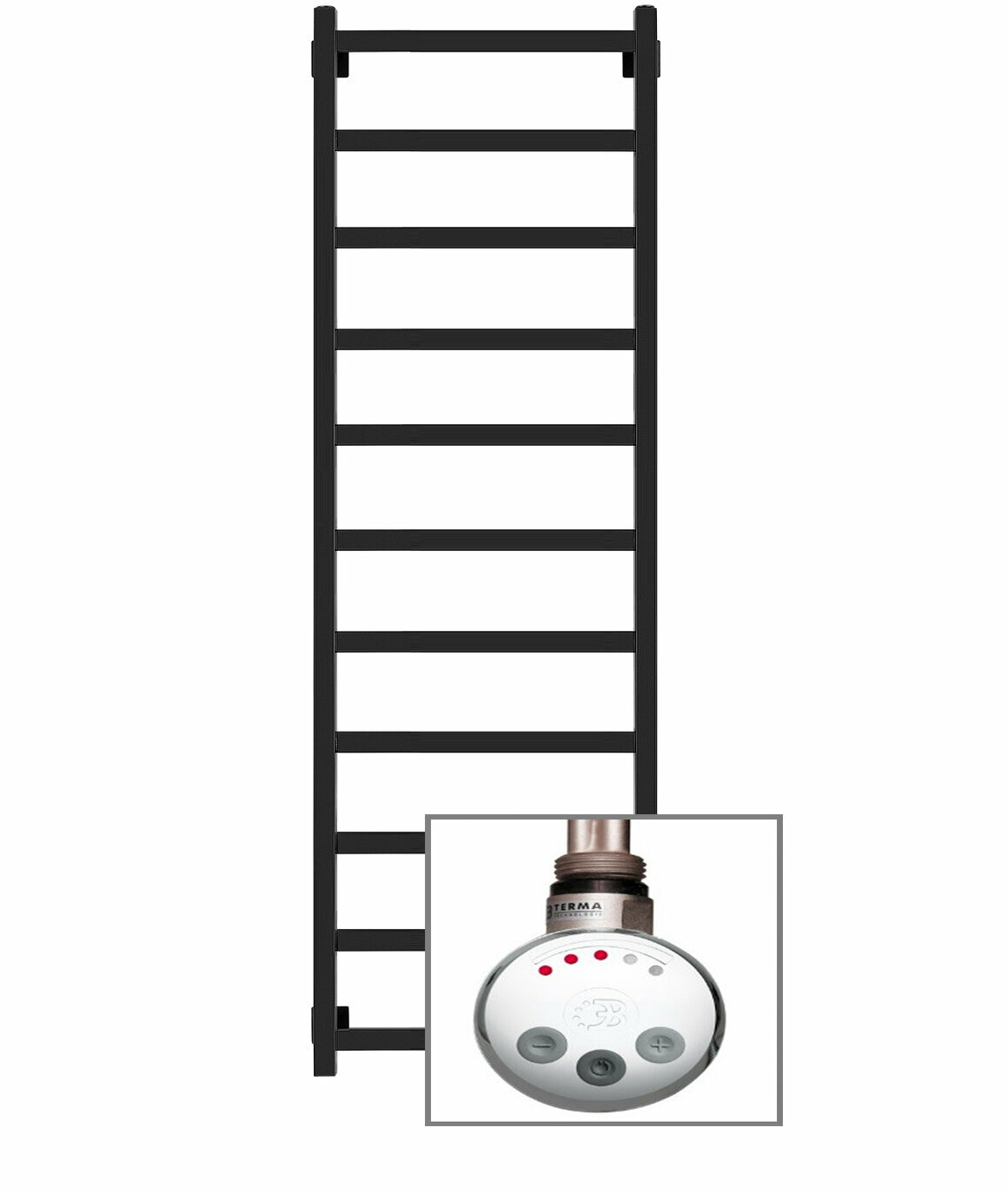 Quadro-1 Полотенцесушитель электрический EQ1 150x50 см Белый - фотография № 2