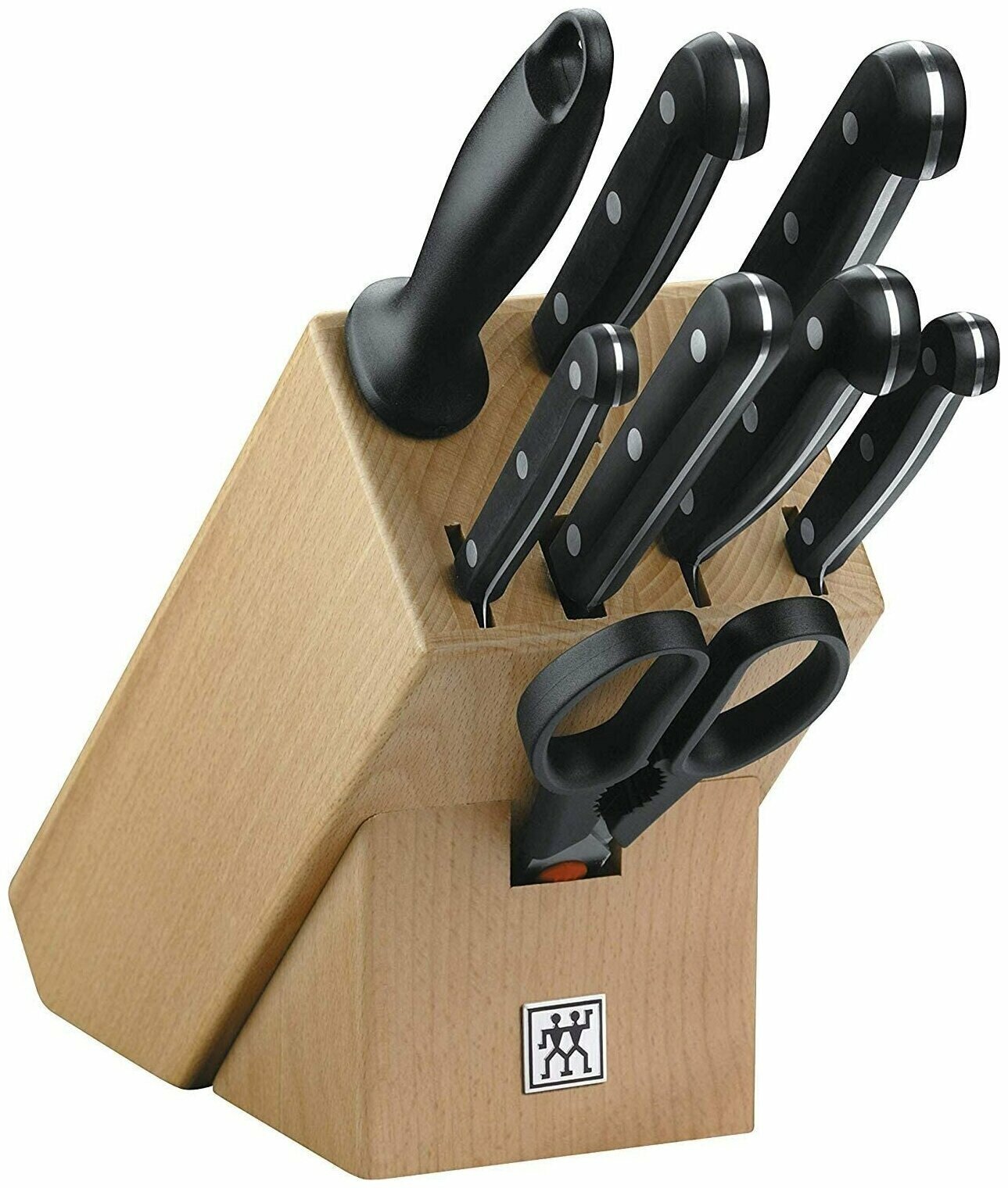 Набор кухонных ножей ZWILLING TWIN Gourmet, 31665-000, 9 предметов, с подставкой для ножей