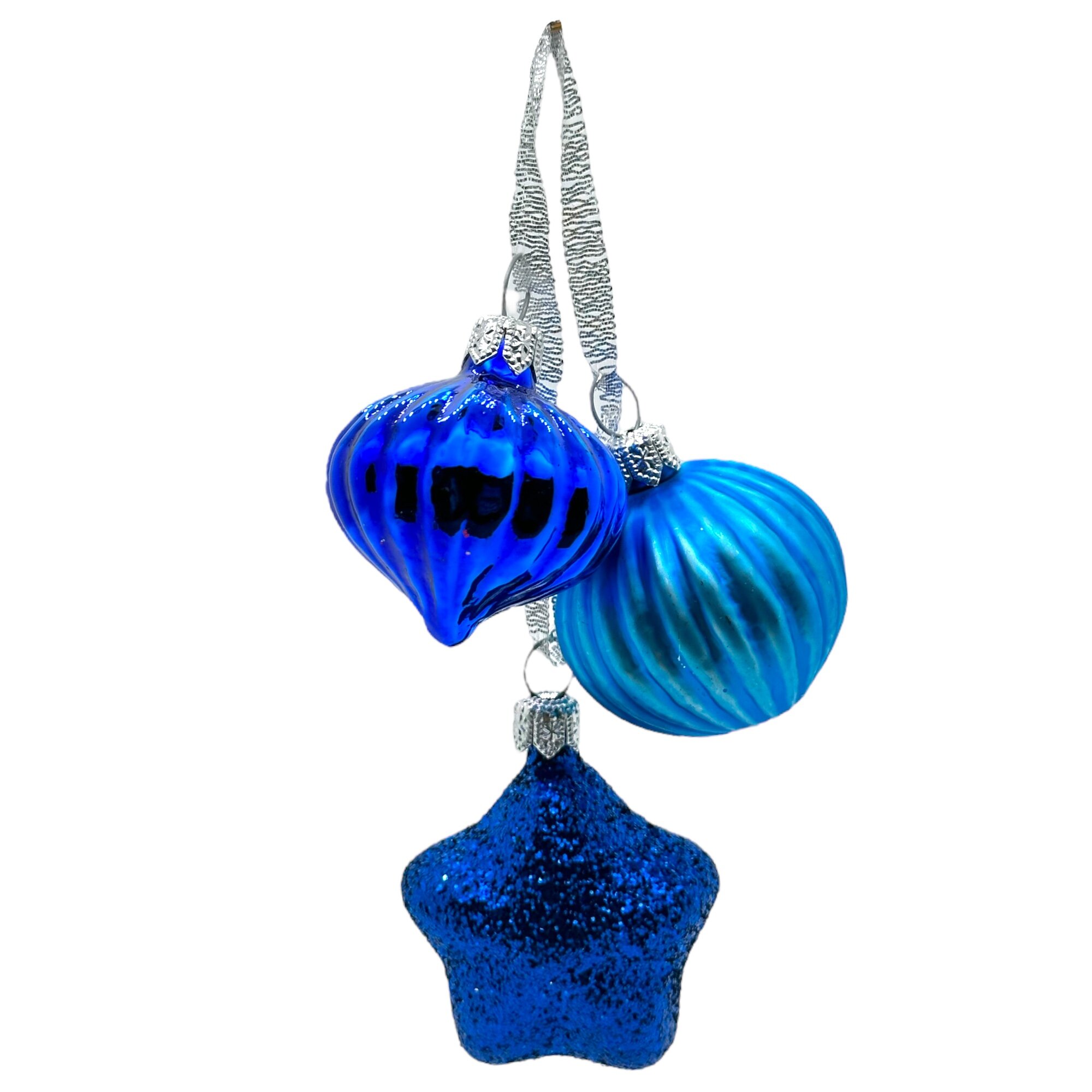 фото Ёлочное украшение мини-гирлянда "Кроха - 1" (Ёлочка) синий