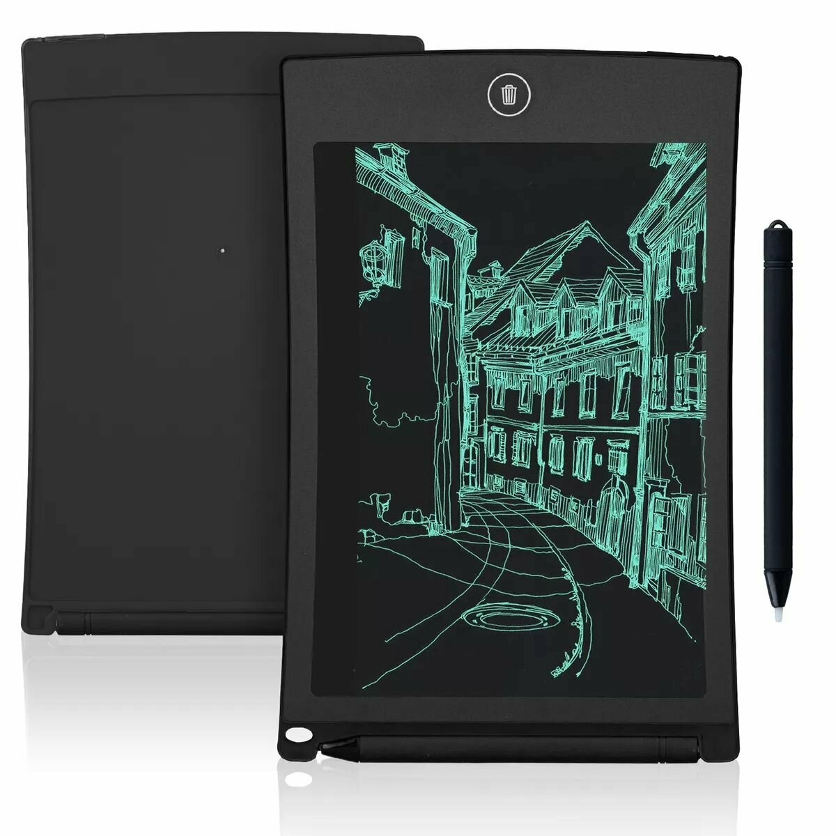 Графический планшет для рисования / Планшет интерактивный с LCD дисплеем, черный