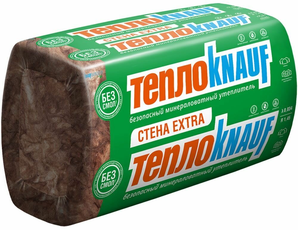 Стекловата Knauf Insulation ТеплоKnauf Cтена Extra 600x1000х50мм 10 шт