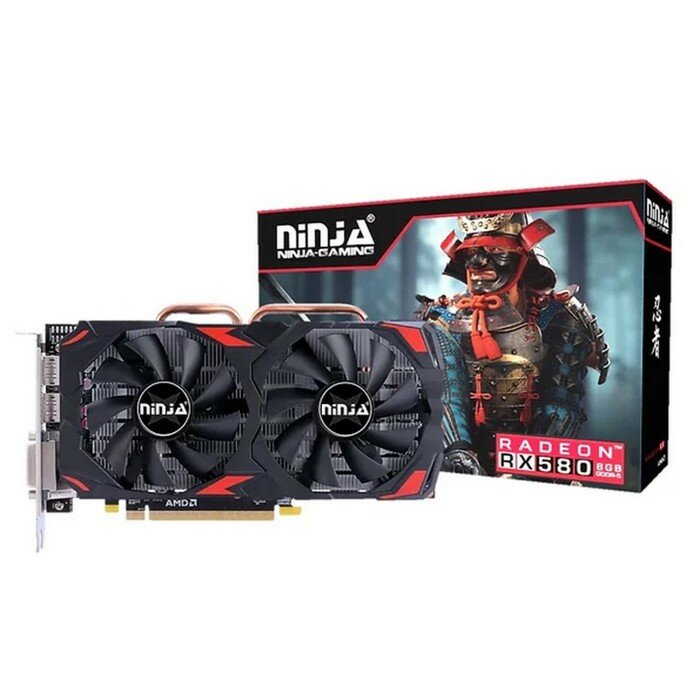 Ninja Видеокарта Ninja RX580, 8Гб, 256bit, GDDR5, HDMI, DP, HDCP