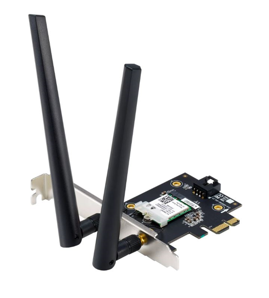 ASUS PCE-AX3000 //WIFI 802.11ax, 2402 + 574Mbpsб PCI-E Adapter, 2 антенны; 90IG07A0-MO0B00