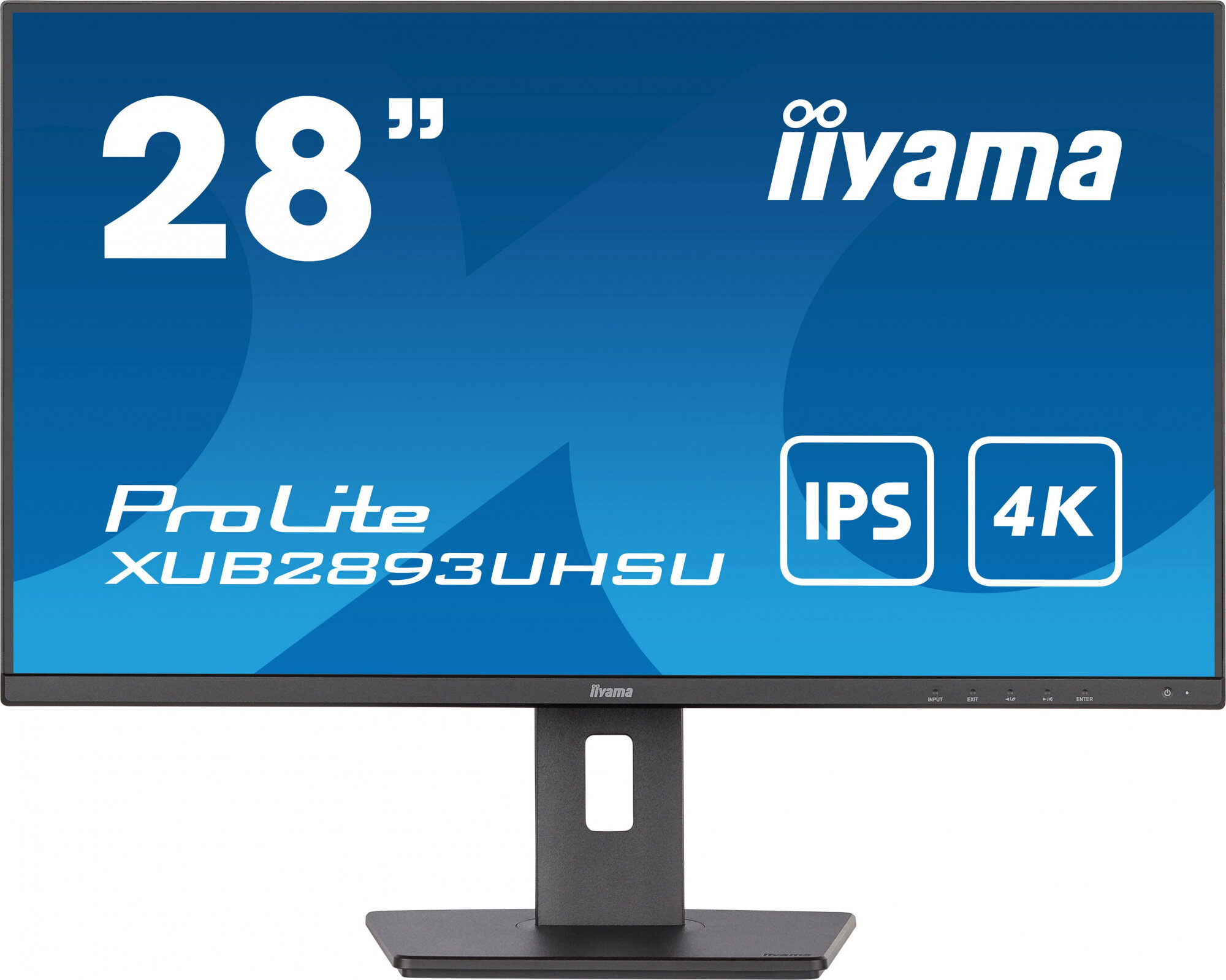 Iiyama Монитор Iiyama 28" ProLite XUB2893UHSU-B5 черный IPS LED 3ms 16:9 HDMI M/M глянцевая HAS Piv 1000:1 300cd 178гр/178гр 3840x2160 60Hz DP 4K USB 4.8кг