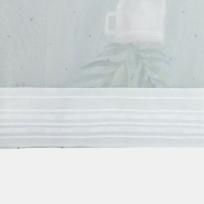 Тюль с подхватом и ламбрекеном "Садовая романтика" 250х200см, 100% п/э, вуаль - фотография № 5