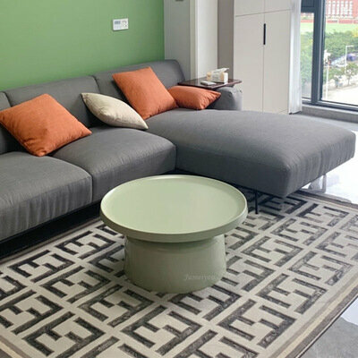 Кофейный столик в стиле Lulu Coffee Tables by Tallira Furniture низкий (серый) - фотография № 8