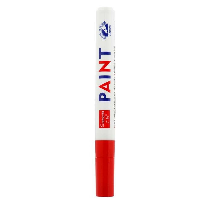 Маркер - карандаш краска для шин водонепроницаемая на масляной основе красный 2 штуки