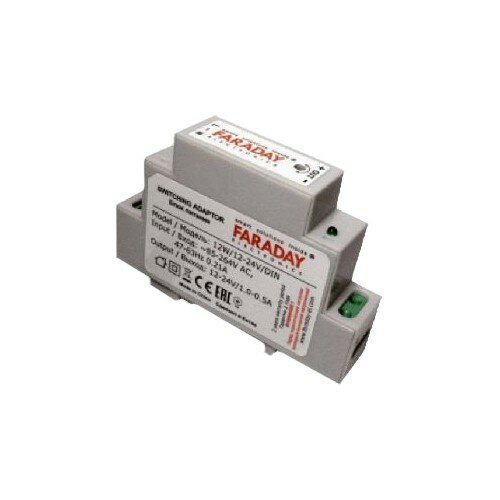 ZONT блок питания 12W/12-24V/DIN с креплением на дин-рейку