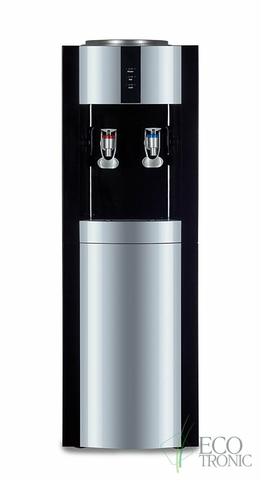 Кулер для воды "Экочип" V21-LF black-silver с холодильником - фотография № 1