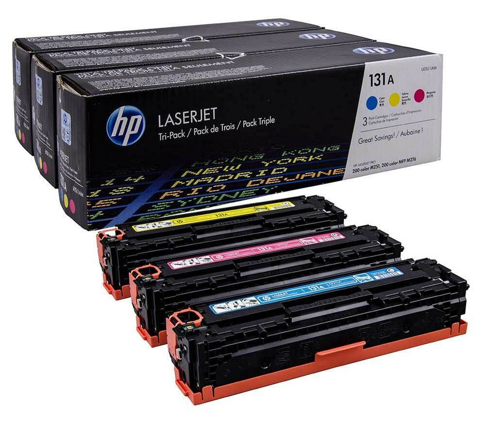 Набор картриджей HP U0SL1AM №131A CMY для LaserJet Pro 200 M251/MFP M276 (3 x 1800 стр.)