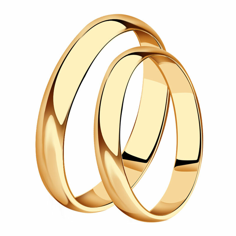 Кольцо обручальное Diamant online, золото, 375 проба, размер 19
