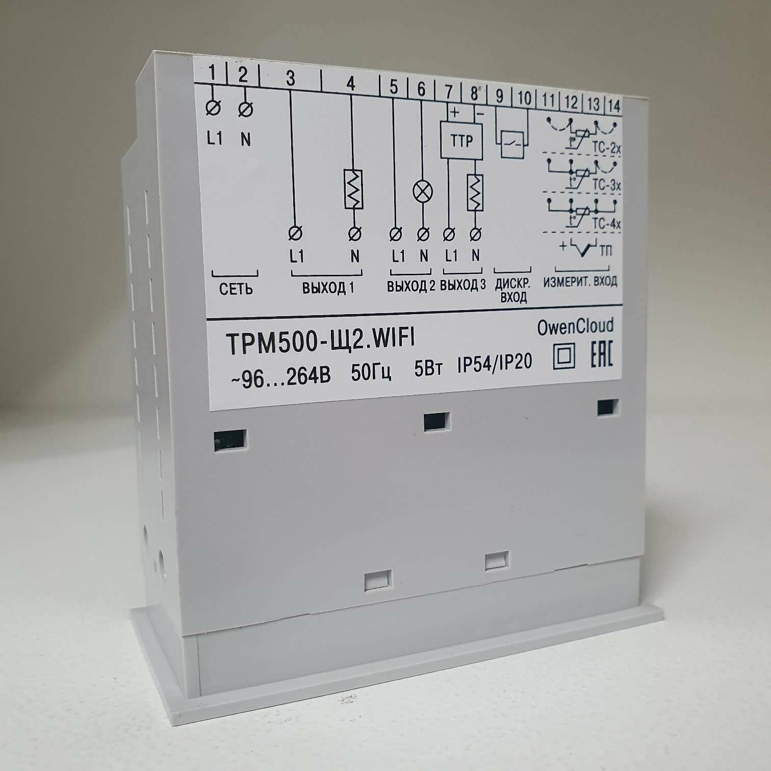 Экономичный терморегулятор овен ТРМ500-Щ2.WIFI - фотография № 2
