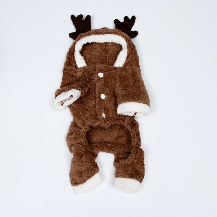 Новогодний костюм "Олень", XXL (ДС 40, ОГ 52 см), коричневый - фотография № 9