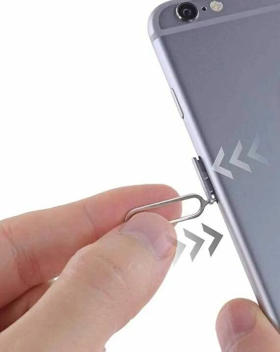 Кольцо для брелока + Вспомогательный инструмент для извлечения держателя SIM-карты